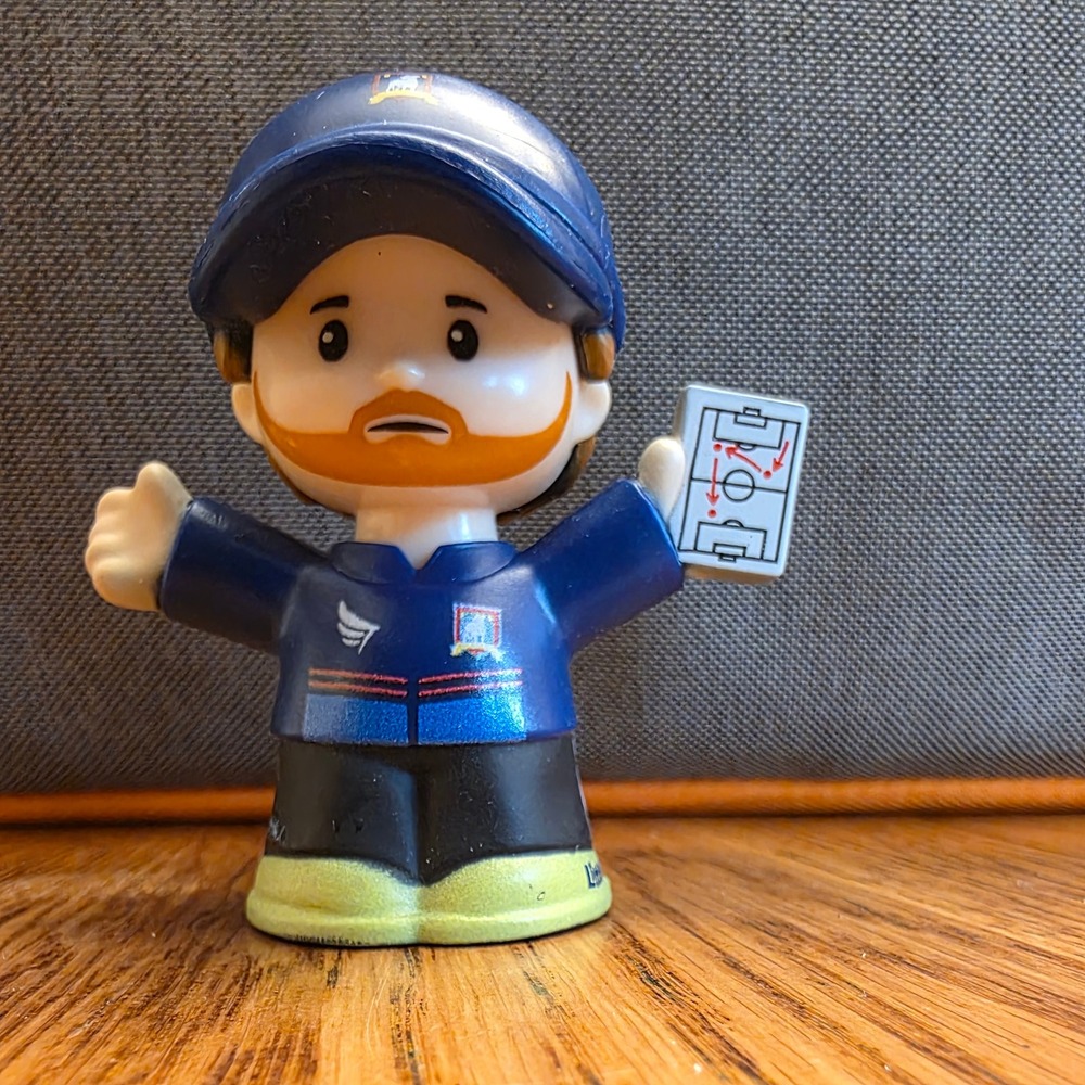 Fisher-Price Little People Ted Lasso Coach Beard Figure AFC Richmond 2022 Mattel